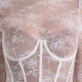 Zoe Floral Lace Corset Top
