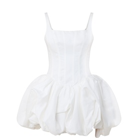 Alani Puff-Skirt Mini Dress