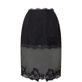 Ophelia Lace-Trim Skirt