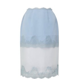 Ophelia Lace-Trim Layered Skirt