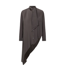 Warble Asymmetric-Hem Shirt