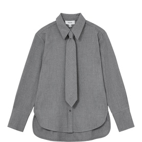 Rosaria Woven Tie Shirt