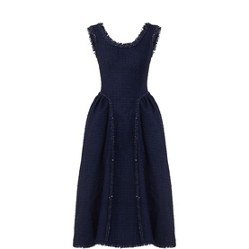 Boucl&eacute; Flared Dress
