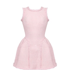 Boucl&eacute; Sculpted Mini Dress