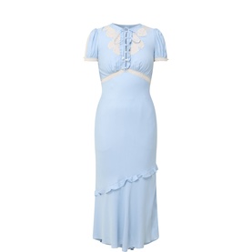 Lace-Insert Dress