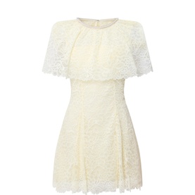 Lace Cape Mini Dress