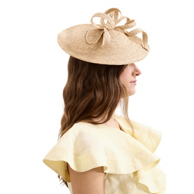 Woven Bow Disc Fascinator