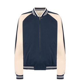 V-Logo Bomber Jacket