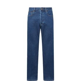 V-Logo Straight-Leg Jeans