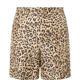 Leopard Print Bermuda Shorts