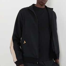 Stripe V-Logo Sweatshirt
