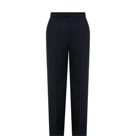 Pressed Slim-Leg Trousers