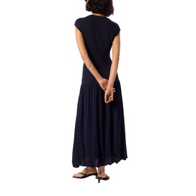 Bubble Hem Knitted Flared Dress