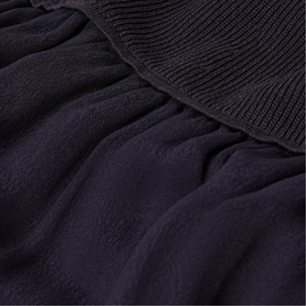 Bubble Hem Knitted Flared Dress
