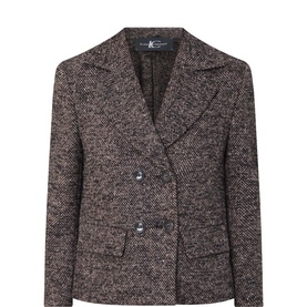 Tweed Double-Breasted Blazer