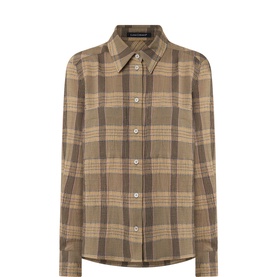 Check Semi-Sheer Shirt