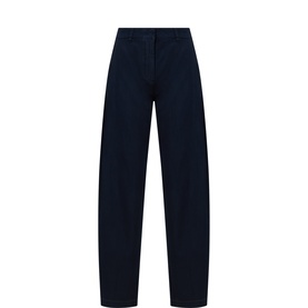 Denim Wide-Leg Trousers