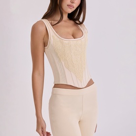 Mimi Embroidered Corset Top