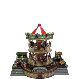 Musical Two-Tier Carousel 39cm