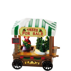 Christmas Tree Stall Musical Decoration 13cm