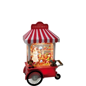 Santa's Workshop Snow Globe Stand 25cm