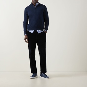 Logo Half-Zip Sweater