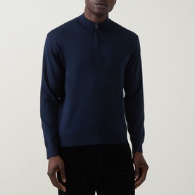 Logo Half-Zip Sweater