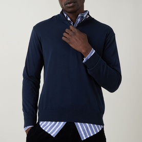 Logo Half-Zip Sweater