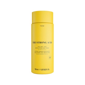 Skin Rocks The Strong Acid Exfoliating Acid Toner in bright yellow 150ml bottle with black text label
