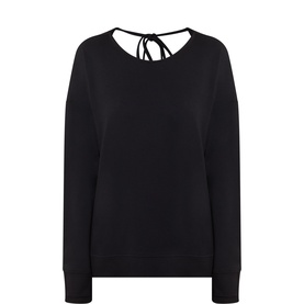 After Class Open Back Tie Sweatshirt