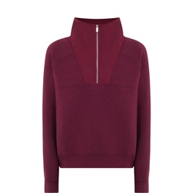 Wind Down Textured Half-Zip Sweatshirt