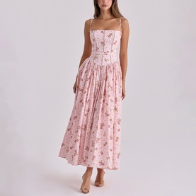 Ysabella Rose Print Sundress