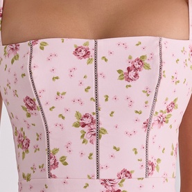 Ysabella Rose Print Sundress
