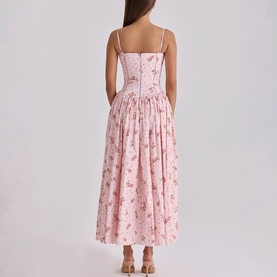 Ysabella Rose Print Sundress