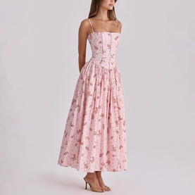Ysabella Rose Print Sundress