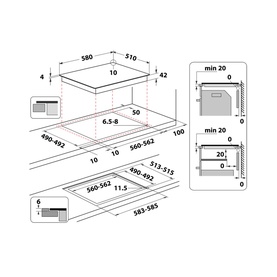 Ceramic Hob 60cm Black