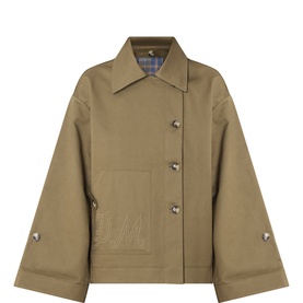 Jerry Reversible Cropped Trench Jacket