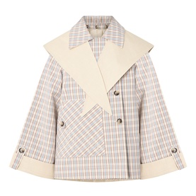 Jerry Reversible Cropped Trench Jacket