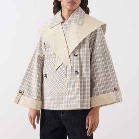Jerry Reversible Cropped Trench Jacket