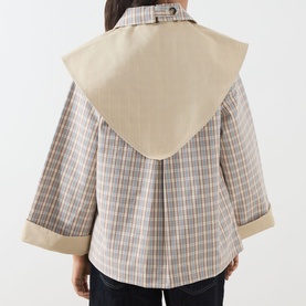 Jerry Reversible Cropped Trench Jacket