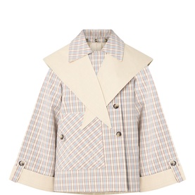 Jerry Reversible Cropped Trench Jacket