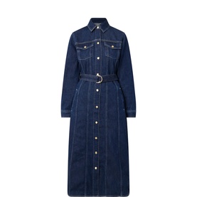 Belted Denim Dress