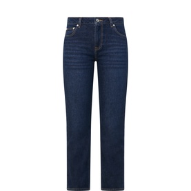 Cropped Straight Leg Jeans