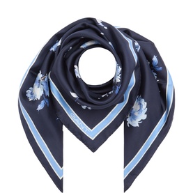 Floral Print Silk Scarf