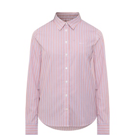 Logo Striped Poplin Shirt