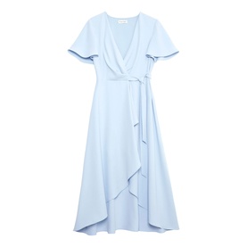 Julissa Asymmetric Wrap Dress