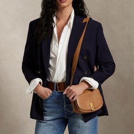 Polo ID Leather Mini Saddle Bag