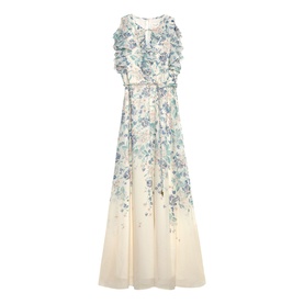 Rachel Floral Ruffle Flared Dress