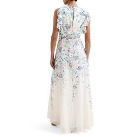 Rachel Floral Ruffle Flared Dress