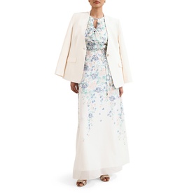 Rachel Floral Ruffle Flared Dress